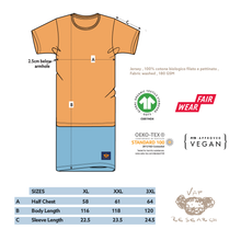 Load image into Gallery viewer, Mollami Dress Ocra/Avio con martingala verde bottiglia