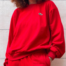 Load image into Gallery viewer, Tuta Chemise Lacoste rossa 80s