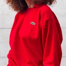 Load image into Gallery viewer, Tuta Chemise Lacoste rossa 80s