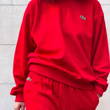 Load image into Gallery viewer, Tuta Chemise Lacoste rossa 80s
