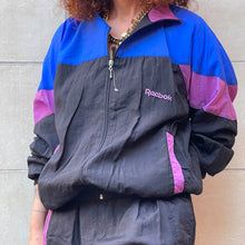 Load image into Gallery viewer, Tuta Reebok nera 80s/90s