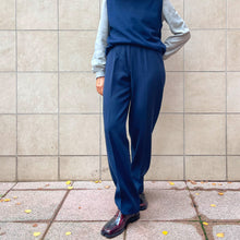 Load image into Gallery viewer, Pantaloni Celine blu 70s