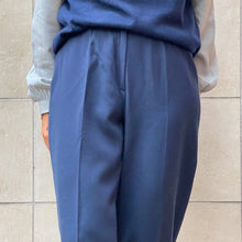Load image into Gallery viewer, Pantaloni Celine blu 70s