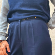 Load image into Gallery viewer, Pantaloni Celine blu 70s