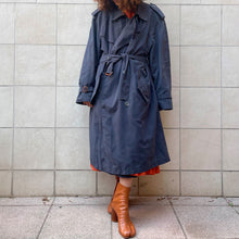 Load image into Gallery viewer, Trench navy 90s