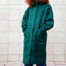 Load image into Gallery viewer, Cappotto verde e nero 80s