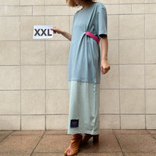 Load image into Gallery viewer, Mollami Dress Avio/Aloecon martingala fucsia