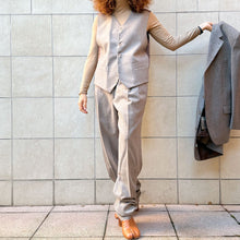 Load image into Gallery viewer, Completo 3 pezzi marrone chiaro mélange 90s