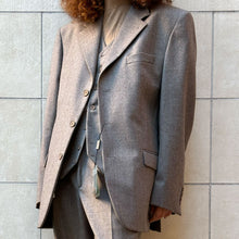 Load image into Gallery viewer, Completo 3 pezzi marrone chiaro mélange 90s