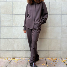 Load image into Gallery viewer, Camicia cioccolato in lana inizio 90s