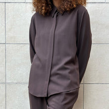 Load image into Gallery viewer, Camicia cioccolato in lana inizio 90s