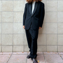 Load image into Gallery viewer, Tuxedo a tre pezzi in lana nero 1957