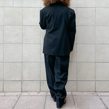 Load image into Gallery viewer, Tuxedo a tre pezzi in lana nero 1957