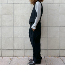 Load image into Gallery viewer, Tuxedo a tre pezzi in lana nero 1957