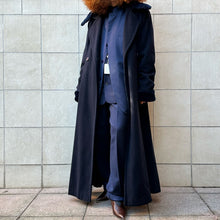 Load image into Gallery viewer, Cappotto blu scuro 90s