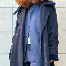 Load image into Gallery viewer, Cappotto blu scuro 90s