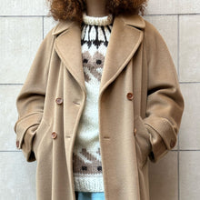 Load image into Gallery viewer, Cappotto cammello tessuto Piacenza 80s