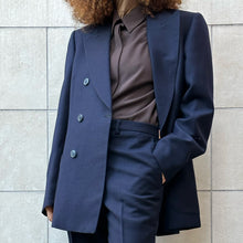 Load image into Gallery viewer, Completo doppietto blu scuro 80s