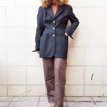 Load image into Gallery viewer, Giacca Thierry Mugler , nera misto lana/cashmere , sz 38 fr
