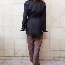 Load image into Gallery viewer, Giacca Thierry Mugler , nera misto lana/cashmere , sz 38 fr