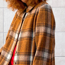 Load image into Gallery viewer, Trench check sartoriale 70s
