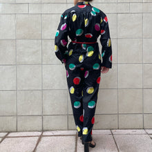 Load image into Gallery viewer, Jumpsuit Oceano nera con stampe 80s
