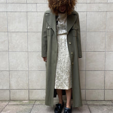 Load image into Gallery viewer, trench color kaki chiaro 90s