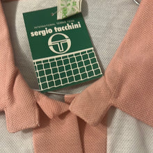 Load image into Gallery viewer, Polo Sergio Tacchini bianca e rosa 70s
