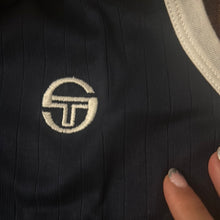 Load image into Gallery viewer, Top Sergio Tacchini blu McEnroe 80s
