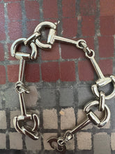 Load image into Gallery viewer, Bracciale horsebit metallo 90s
