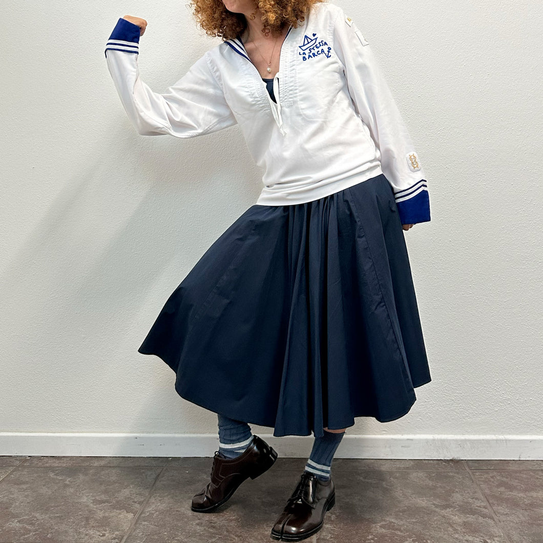 Blusa Popeye marina militare vintage La Stessa barca