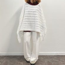 Load image into Gallery viewer, Poncho  R. Lauren bianco Y2K
