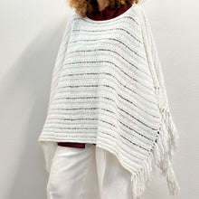 Load image into Gallery viewer, Poncho  R. Lauren bianco Y2K

