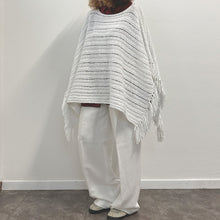 Load image into Gallery viewer, Poncho  R. Lauren bianco Y2K
