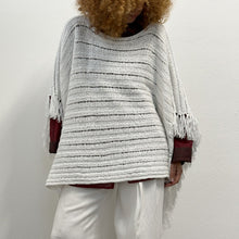 Load image into Gallery viewer, Poncho  R. Lauren bianco Y2K
