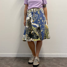 Load image into Gallery viewer, Gonna vintage Just Cavalli anni 2000, modello multicolore in denim.
