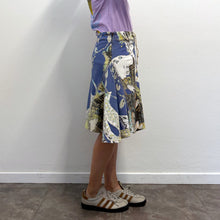 Load image into Gallery viewer, Gonna vintage Just Cavalli anni 2000, modello multicolore in denim.

