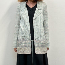 Load image into Gallery viewer, Giacca Missoni jacquard silver Y2K

