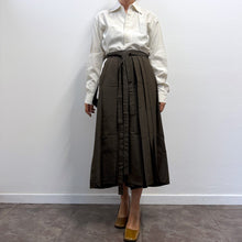 Load image into Gallery viewer, Hakama Vintage Tradizionale Giapponese Sendai-hira – Seta Ki-tsumugi
