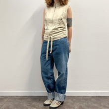 Load image into Gallery viewer, Karen Millen gilet seta color champagne Y2K
