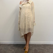 Load image into Gallery viewer, Abito Chemisier Lungo Balossa  Maxi Camicia Trasformabile con Gonna Velata
