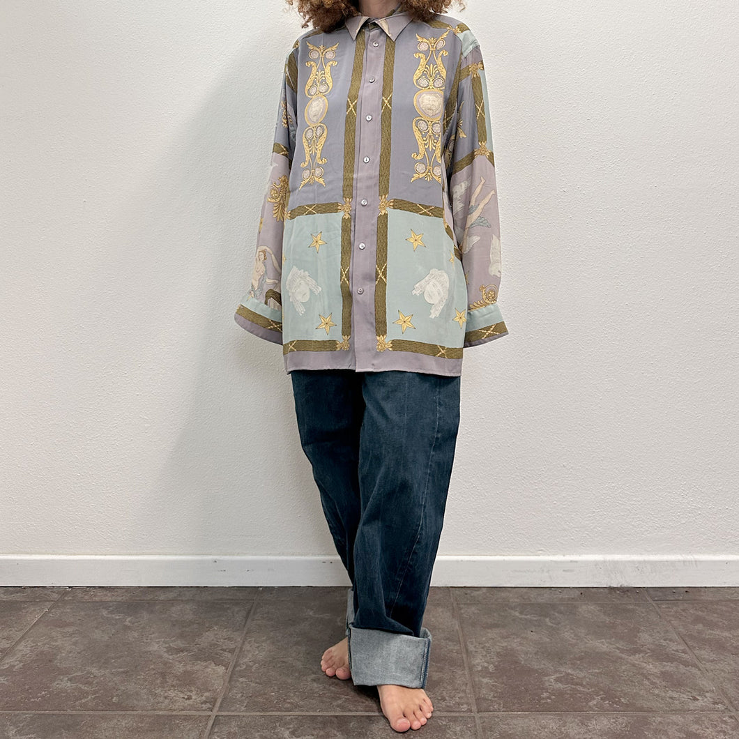 Camicia made England in seta 90s