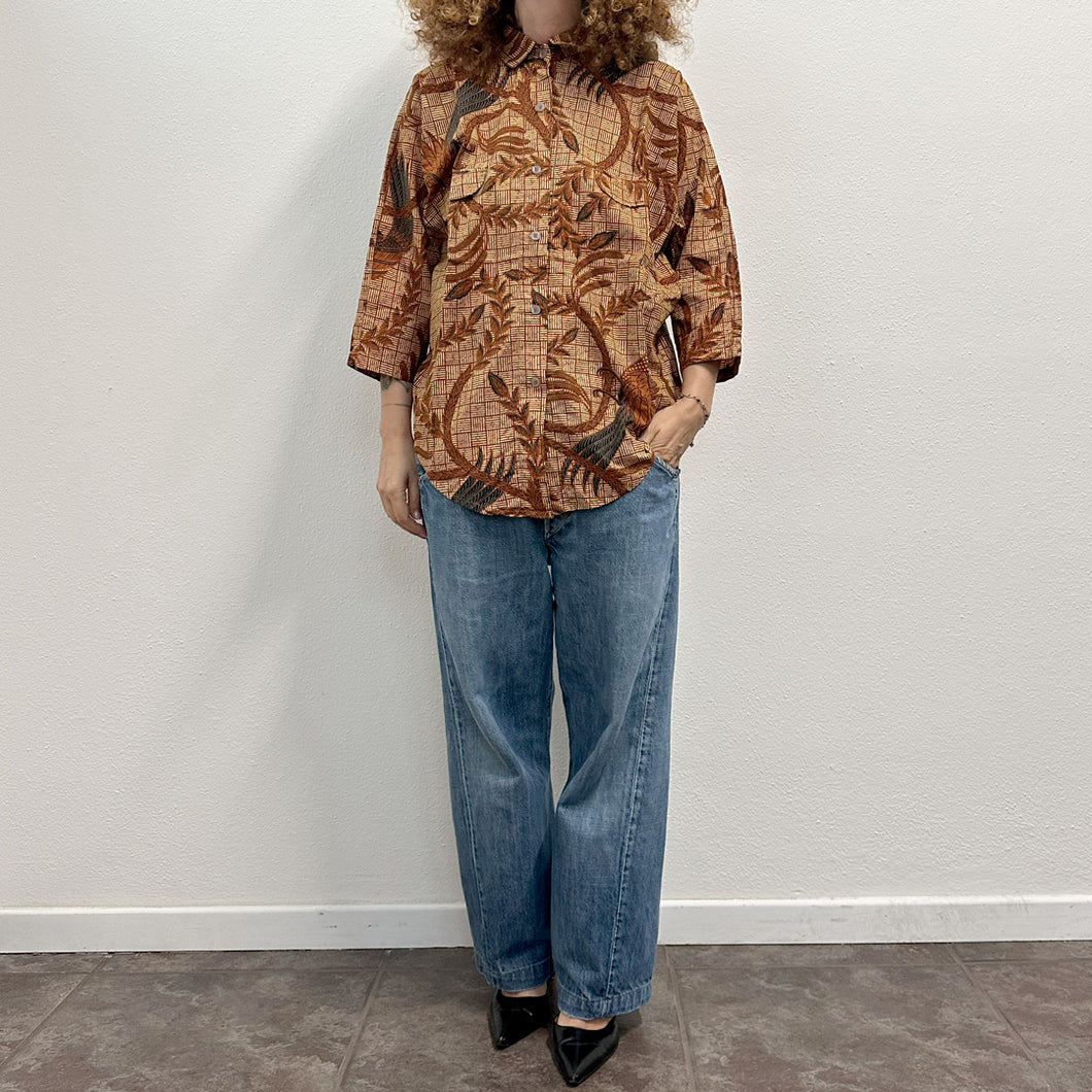 Camicia Balinese con stampe 90s