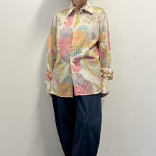 Load image into Gallery viewer, Camicia Vintage Operata con Fantasia Floreale Giapponese Fine Anni '90
