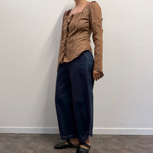 Load image into Gallery viewer, Camicia / Blusa Vintage Y2K – Color Caffè Latte
