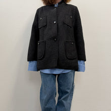 Load image into Gallery viewer, Giacca Sartoriale in Lana Cotta Nera – Anni ’90
