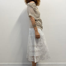 Load image into Gallery viewer, Top drapes e asimmetrico in maglia di lino Y's Yohji Yamamoto
