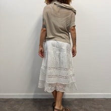Load image into Gallery viewer, Top drapes e asimmetrico in maglia di lino Y's Yohji Yamamoto
