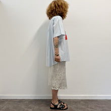 Load image into Gallery viewer, Camicia righe MAKICHA Serigrafia a mano di Gigi Tarantola
