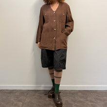 Load image into Gallery viewer, Blusa Utility Vintage in Lino Color Cioccolato

